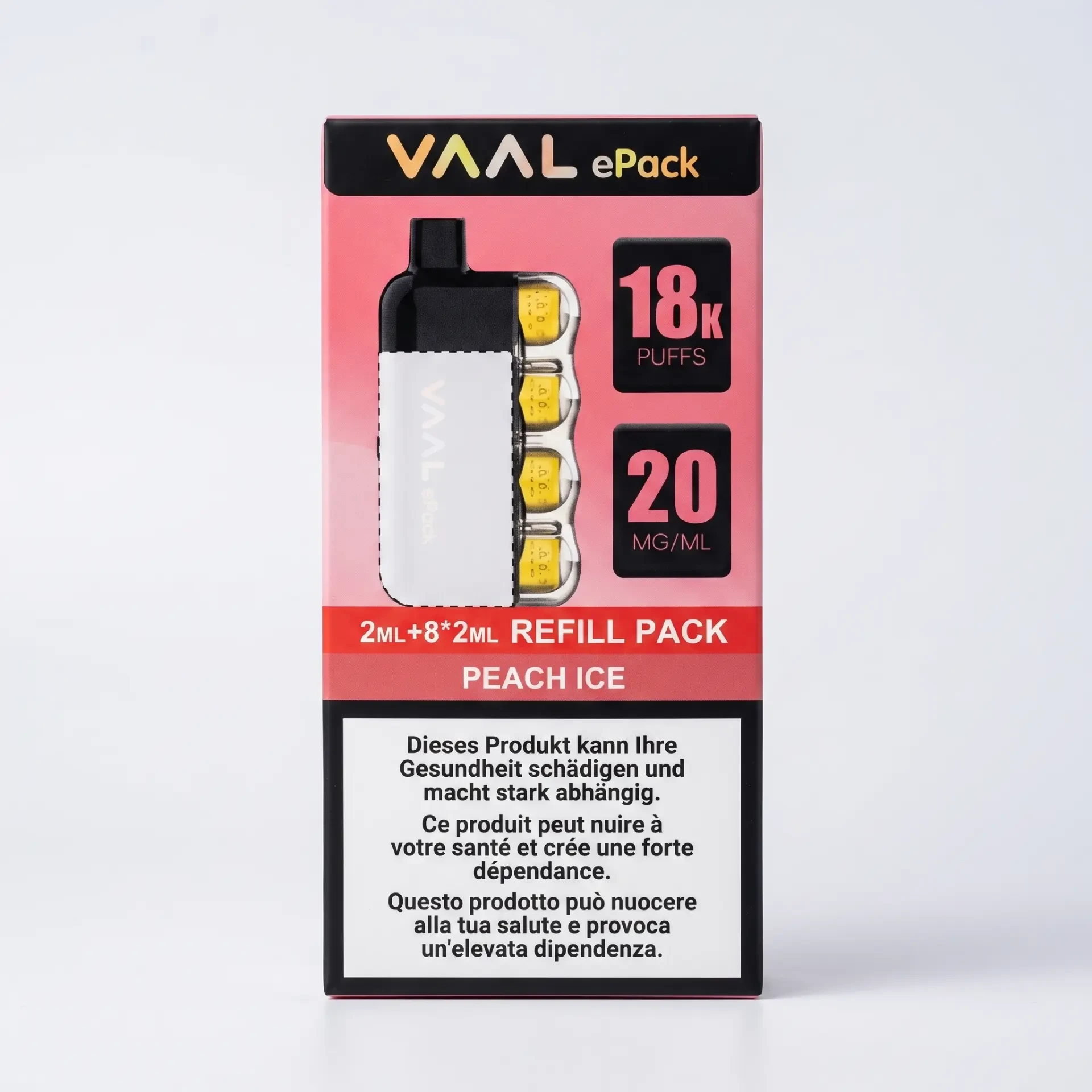 VAAL ePack Peach Ice Refill Produktbild