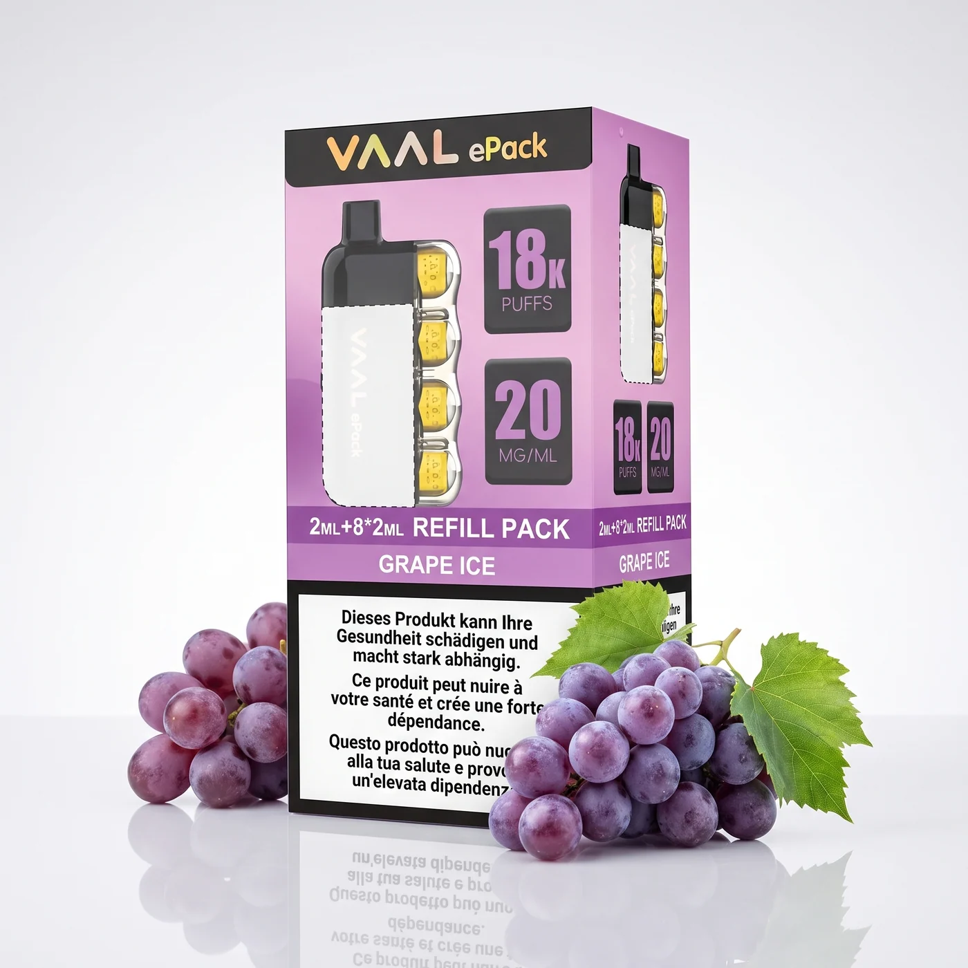 VAAL ePack Grape Ice Refill Produktbild