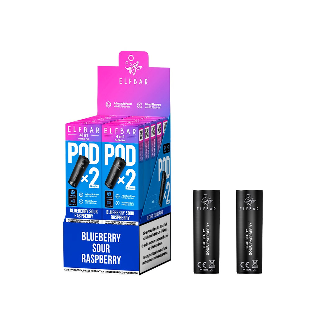 Elfbar 4in1 Pod, Blueberry Sour Raspberry