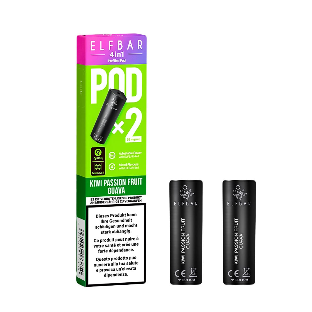 Elfbar 4in1 Pod, Kiwi Passionfruit Guava